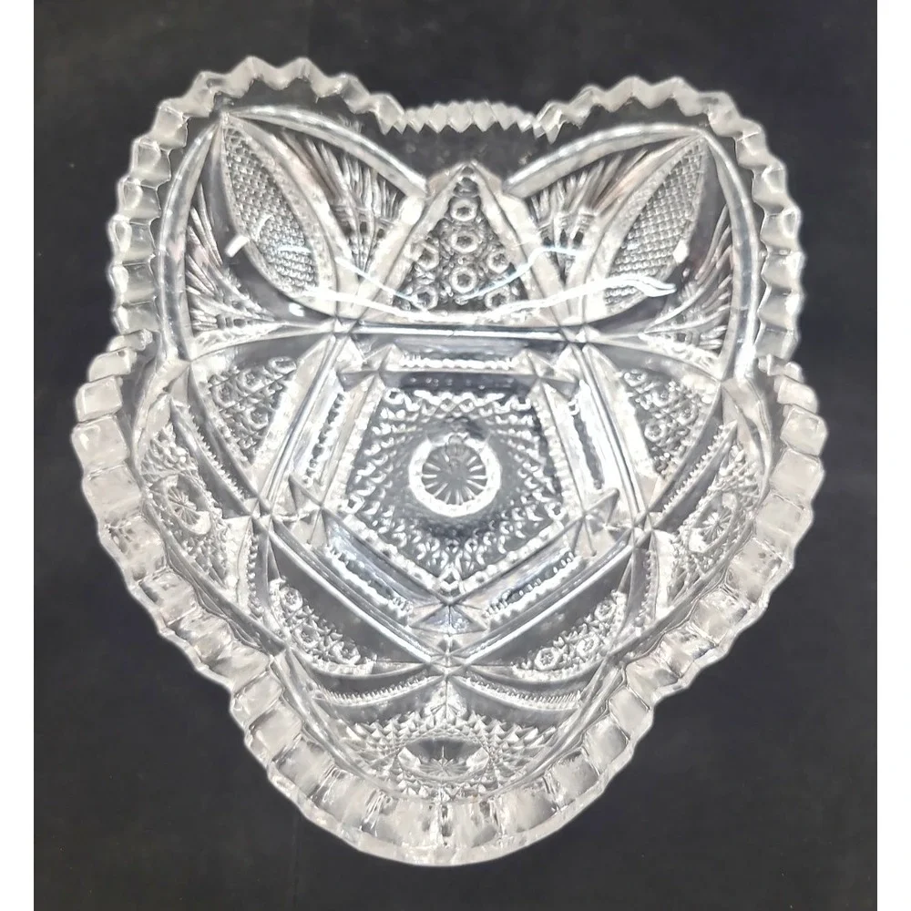 Vintage Caithness Crystal Decorative Trinket Bowl Made in Scotland